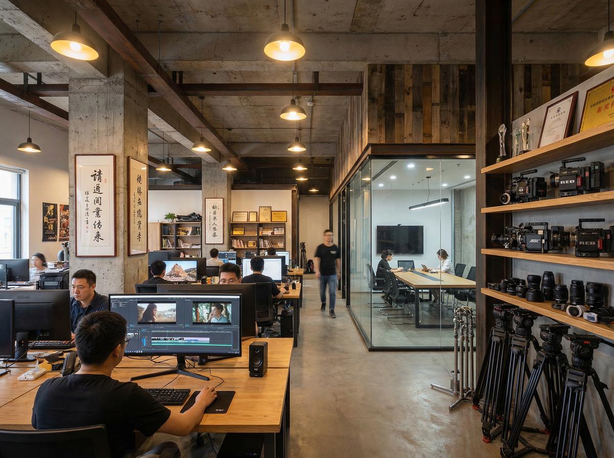 午夜大片影视传媒公司办公室